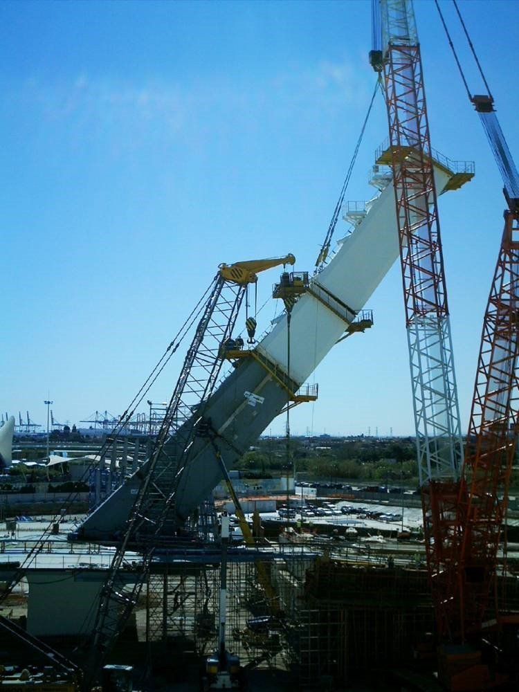 replanteo de precisión puente assut de l'or Valencia