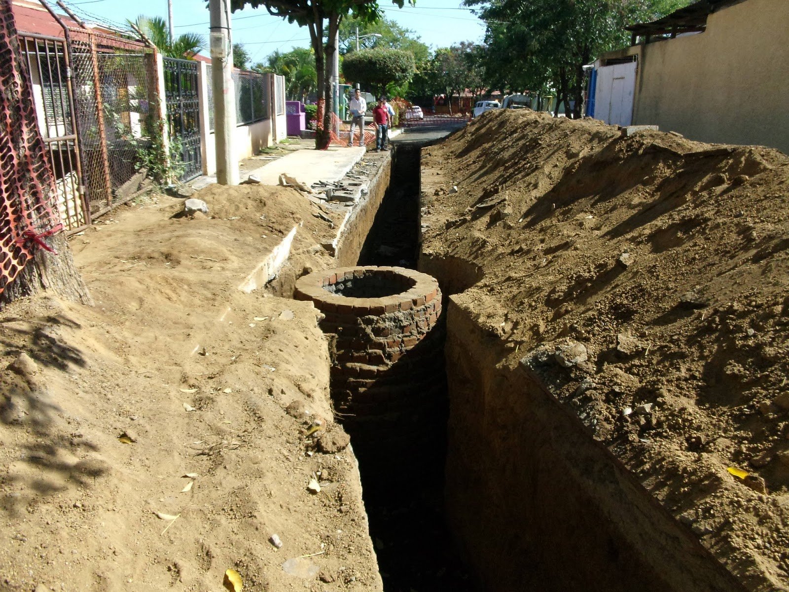 levantamiento topográfico de una red de alcantarillado proceso